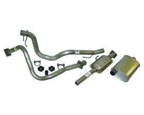 Crown Automotive Jeep Replacement Exhaust Kit (Front Pipe, Cat. Converter, Muffler, Tailpipe, Clamps & Insulators) Jeep Wrangler 1987-1990 4.2L 6-Cyl