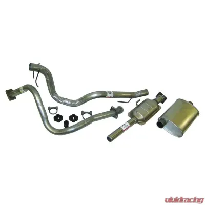 Crown Automotive Jeep Replacement Exhaust Kit (Front Pipe, Cat. Converter, Muffler, Tailpipe, Clamps & Insulators) Jeep Wrangler 1987-1990 4.2L 6-Cyl - 52040278K