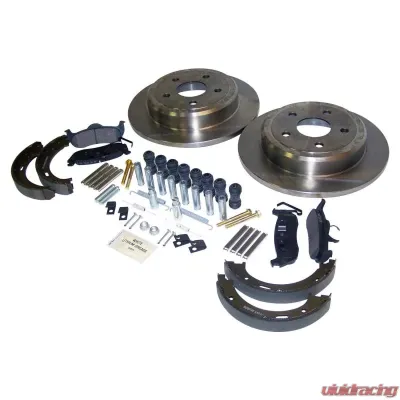 Crown Automotive Jeep Replacement Rear Disc Brake Service Kit for Select 05-10 WJ Grand Cherokee & XK Commander Jeep Rear - 52089275K