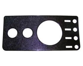 Crown Automotive Jeep Replacement Dash Overlay Panel, Black Textured, w/o Radio Hole for 1976-86 Jeep CJ-5, 7, 8 Jeep Center