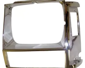 Crown Automotive Jeep Replacement Left Chrome Headlight Bezel for 84/90 XJ Cherokee & MJ Comanche Jeep Left