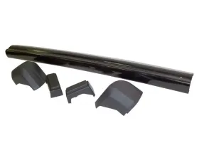 Crown Automotive Jeep Replacement 5-Piece Black Rear Bumper Kit for 84-96 Jeep XJ Cherokee Jeep Cherokee Rear 1984-1996