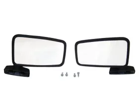 Crown Automotive Jeep Replacement Mirror Set for Jeep 87-93 YJ w/ Full Hard Doors & 87-90 XJ, MJ w/o Remote Mirror Jeep Left and Right