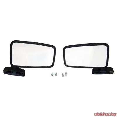 Crown Automotive Jeep Replacement Mirror Set for Jeep 87-93 YJ w/ Full Hard Doors & 87-90 XJ, MJ w/o Remote Mirror Jeep Left and Right - 55027207K