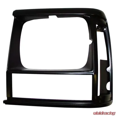 Crown Automotive Jeep Replacement Left Black Headlight Bezel for 91/96 XJ Cherokee & 91/92 MJ Comanche Jeep Left - 55034075