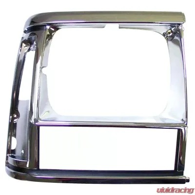 Crown Automotive Jeep Replacement Chrome Headlight Bezel for 1991-86 Jeep XJ Cherokee or MJ Comanche Jeep Right - 55034078