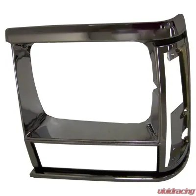 Crown Automotive Jeep Replacement Chrome Headlight Bezel for 1991-86 Jeep XJ Cherokee or MJ Comanche Jeep Left - 55034079