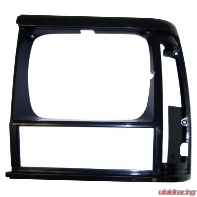 Crown Automotive Jeep Replacement Flat Black Left Headlight Bezel for 91/96 XJ Cherokee & 91/92 MJ Comanche Jeep Left - 55054931