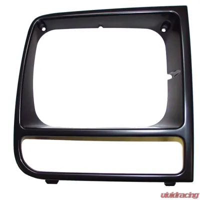 Crown Automotive Jeep Replacement Black Right Headlight Bezel for 97/01 XJ Cherokee Jeep Cherokee Right 1997-2001 - 55055136