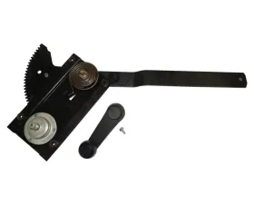 Crown Automotive Jeep Replacement Right Window Regulator Kit, Includes Window Regulator, Handle, and Screw Jeep Front Right