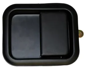 Crown Automotive Jeep Replacement Door Handle, Front, Outer, Black, w/ Full Steel Doors Jeep
