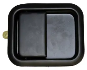 Crown Automotive Jeep Replacement Door Handle, Front, Outer, Black, w/ Full Steel Doors Jeep
