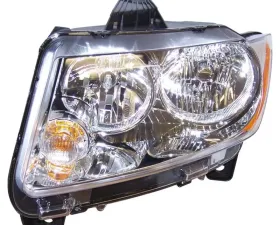 Crown Automotive Jeep Replacement Left Halogen Headlight Assembly for 11-13 Jeep WK Grand Cherokee; Incl. Bulbs Jeep Grand Cherokee Left
