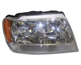 Crown Automotive Jeep Replacement Right Headlight for Misc. 2001-2004 WG (Europe) Grand Cherokee w/ LHD Jeep Grand Cherokee 2001-2004