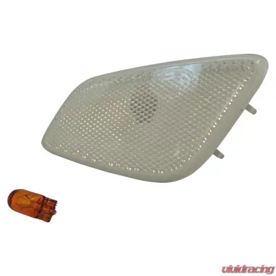 Crown Automotive Jeep Replacement Right Side Marker Lamp, Clear w/ Amber Bulb for 1997-2006 Jeep TJ Wrangler Jeep Right 1997-2006 - 55155628ABC