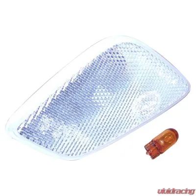 Crown Automotive Jeep Replacement Left Side Marker Lamp, Clear w/ Amber Bulb for 1997-2006 Jeep TJ Wrangler Jeep Left 1997-2006 - 55155629ABC