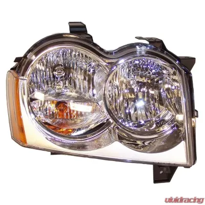 Crown Automotive Jeep Replacement Right Headlight Assembly for 2005-2007 WK Grand Cherokee; Inc. Bulbs & Harness Jeep Grand Cherokee Right 2005-2007 - 55156350AF