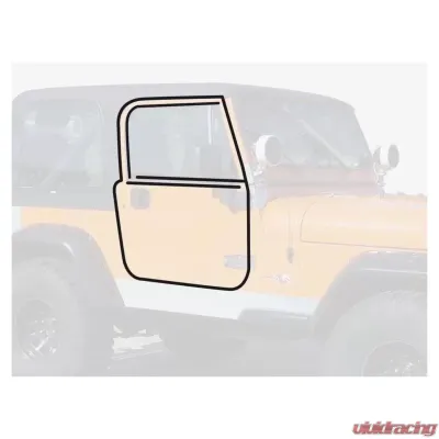 Crown Automotive Jeep Replacement Door Seal Master Kit 76-86 CJ-7, CJ-8 & 87-95 YJ Wrangler w/ Full Steel Doors Jeep - 55176222MK
