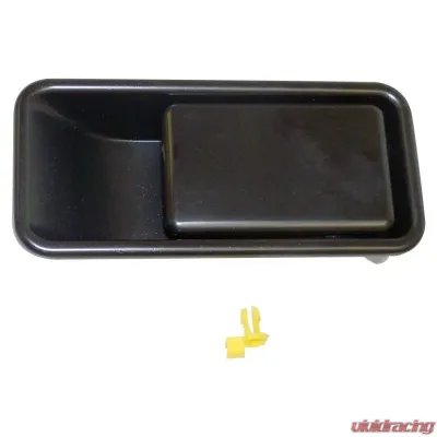 Crown Automotive Jeep Replacement Exterior Right Black Door Handle for 1987-2006 YJ & TJ Wranglers w/ Half Doors Jeep Front Right - 55176548AB