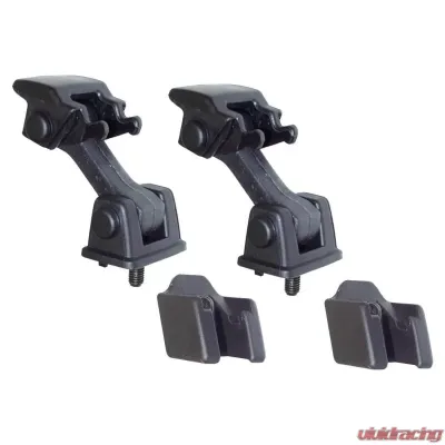 Crown Automotive Jeep Replacement Hood Catch Kit, Left & Right, Black Jeep 1997-2006 - 55176636K2