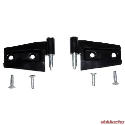 Crown Automotive Jeep Replacement Door Hinge Kit, Left & Right, Front or Rear, Upper or Lower, Black Jeep Wrangler 2007-2018 - 55395384K