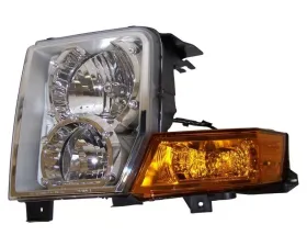 Crown Automotive Jeep Replacement Left Headlight Assembly for 06-10 XK Commander w/ Halogen Lights; Incl. Bulbs Jeep Commander Left 2006-2010
