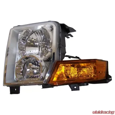 Crown Automotive Jeep Replacement Left Headlight Assembly for 06-10 XK Commander w/ Halogen Lights; Incl. Bulbs Jeep Commander Left 2006-2010 - 55396537AI