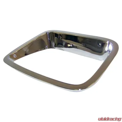 Crown Automotive Jeep Replacement Headlight Bezel, Right Front Chrome, USA & Canada Only Jeep Wrangler Right 1987-1995 - 56003104