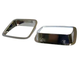 Crown Automotive Jeep Replacement Chrome Headlight Bezel Kit for 87-95 Jeep YJ Wrangler; L and R; USA & Canada Jeep Wrangler 1987-1995