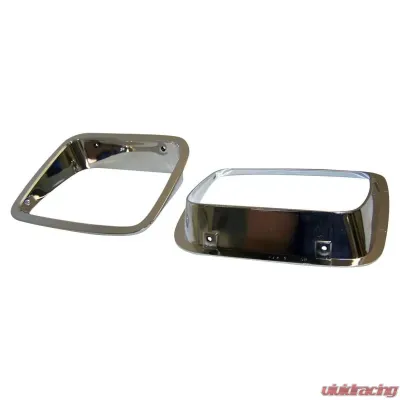Crown Automotive Jeep Replacement Chrome Headlight Bezel Kit for 87-95 Jeep YJ Wrangler; L and R; USA & Canada Jeep Wrangler 1987-1995 - 56003104K