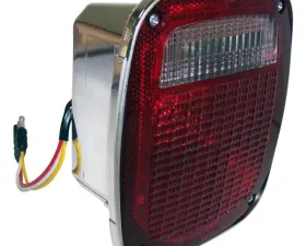 Crown Automotive Jeep Replacement Chrome Right Tail Lamp w/ Side Marker Light for 1981-1986 CJ-5, 7, 8 Jeep Right
