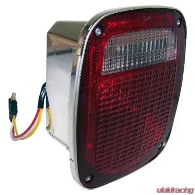 Crown Automotive Jeep Replacement Chrome Right Tail Lamp w/ Side Marker Light for 1981-1986 CJ-5, 7, 8 Jeep Right - 5758254C