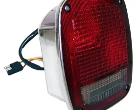 Crown Automotive Jeep Replacement Chrome Left Tail Lamp w/ Side Marker Light for 1981-1986 CJ-5, 7, 8 Jeep Left