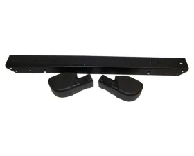Crown Automotive Jeep Replacement Bumper Kit, Front, Black Jeep Front 1997-2006
