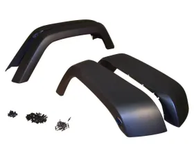 Crown Automotive Jeep Replacement Black Textured Flare Kit for JK Wranglers, 4 Flares, Retainers and Rivets Jeep Wrangler N/A 2007-2018
