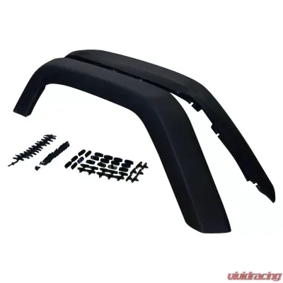 Crown Automotive Jeep Replacement Rear Textured Black Fender Flare Kit for 07-18 JK Wrangler; Incl. Hardware Jeep Wrangler Rear 2007-2018 - 5KFKRR