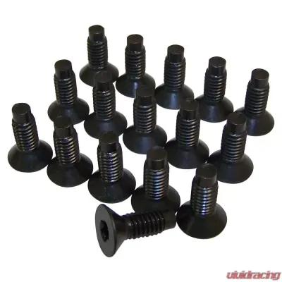 Crown Automotive Jeep Replacement Windshield Frame Screw Kit, Black, Includes 16 Torx Screws Jeep - 6035757K