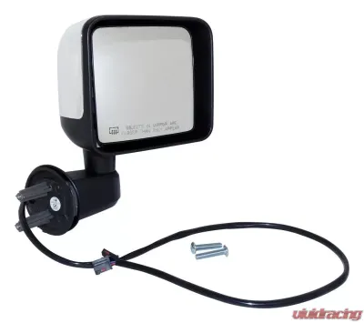 Right Side Power, Heated, Mirror for 2015-2018 Jeep JK Wrangler; Chrome - 68249844AC