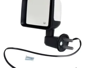 Left Side Power, Heated, Mirror for 2015-2018 Jeep JK Wrangler; Chrome