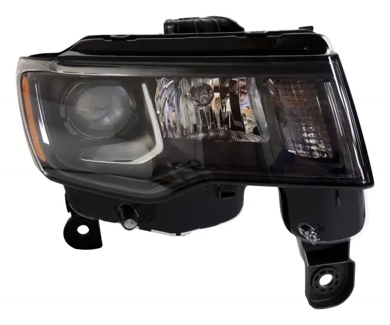 Right Headlight Assembly for 2016+ Jeep WK Grand Cherokee w/ Halogen Bulbs - 68266646AD