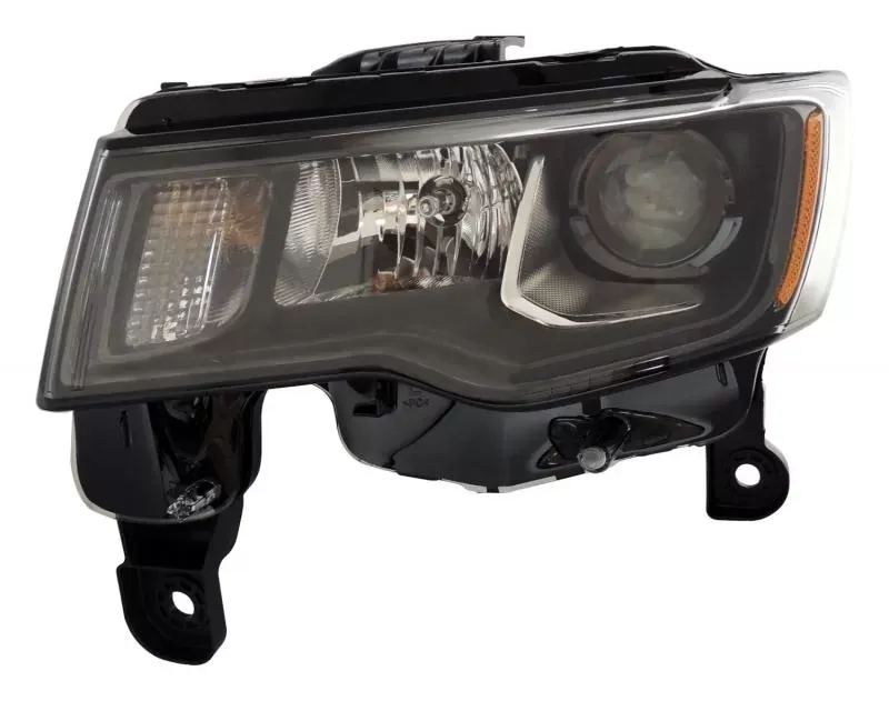 Left Headlight Assembly for 2016+ Jeep WK Grand Cherokee w/ Halogen Bulbs - 68266647AD