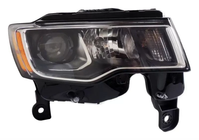 Right Headlight Assembly for 2017+ Jeep WK Grand Cherokee w/ Halogen Bulbs - 68289234AE