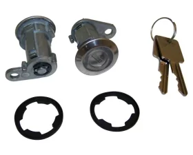 Crown Automotive Jeep Replacement 2 Door Lock Cylinders w/ 2 Keys for Misc. 1981-1990 Jeep Vehicles Jeep