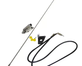 Crown Automotive Jeep Replacement Chrome Antenna Kit for 1975-1995 Jeep CJ's & YJ Wrangler; Includes Bracket Jeep N/A