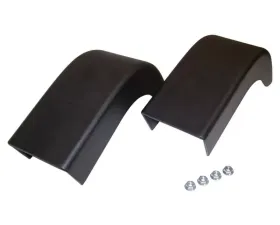 Crown Automotive Jeep Replacement Bumper End Cap Kit, Left & Right Front, Black Jeep Wrangler 1987-1995