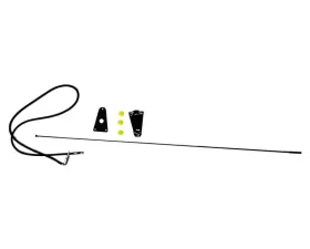 Crown Automotive Jeep Replacement Black Antenna Kit for 1975-1995 Jeep CJ's & YJ Wrangler; Includes Bracket Jeep N/A