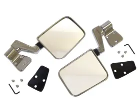 Crown Automotive Jeep Replacement Mirror Kit, Left & Right, Chrome, 1987-2002 Style Jeep Left and Right