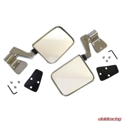 Crown Automotive Jeep Replacement Mirror Kit, Left & Right, Chrome, 1987-2002 Style Jeep Left and Right - 82200834CK