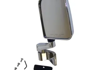 Crown Automotive Jeep Replacement Chrome Right Mirror Assembly for 1987-2006 Jeep YJ, TJ Wrangler; 87/02 Style Jeep Right