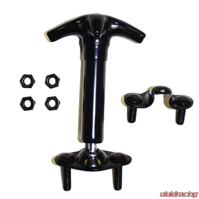 Crown Automotive Jeep Replacement Hood Catch Kit, Left or Right, Black, Rubber Coated Jeep - HC4